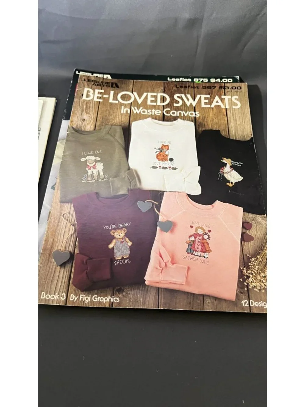 22 Vintage Cross Stitch Patterns For Sweatshirts 1980s Booklets Bundle